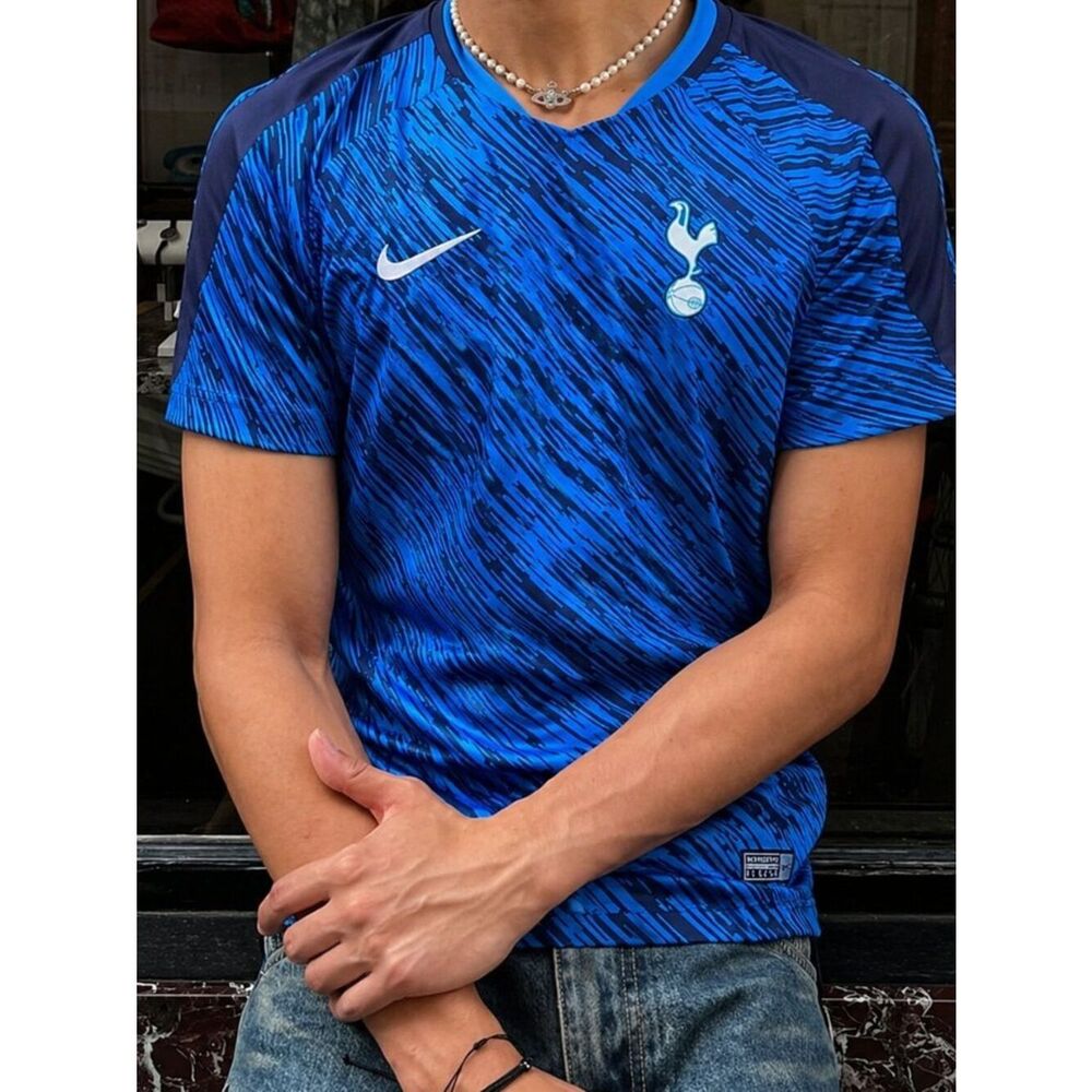 Nike Tottenham Spurs Training Jersey Blue 2018-19 Size S Authentic Dri-Fit